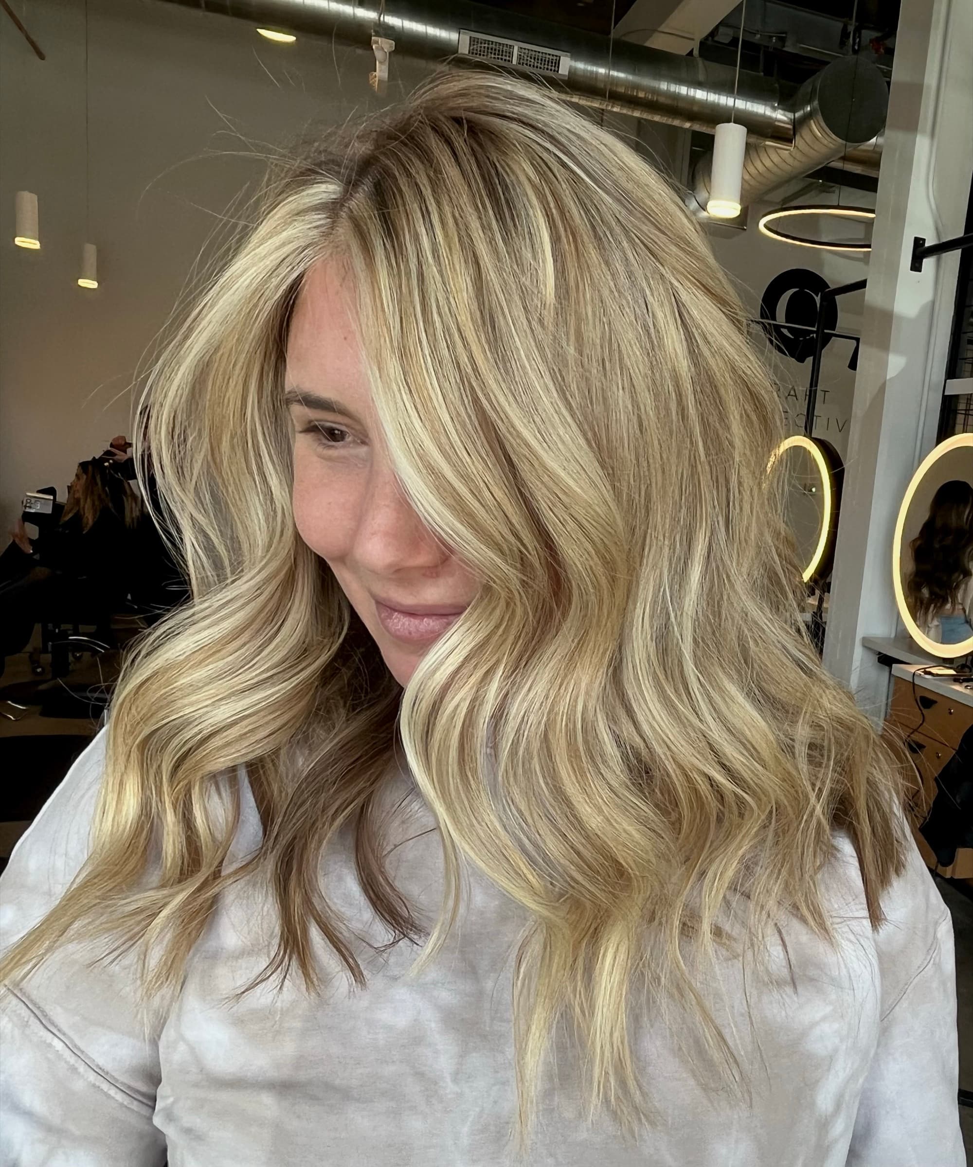 Hair by Kenze finished-hair portrait in the salon